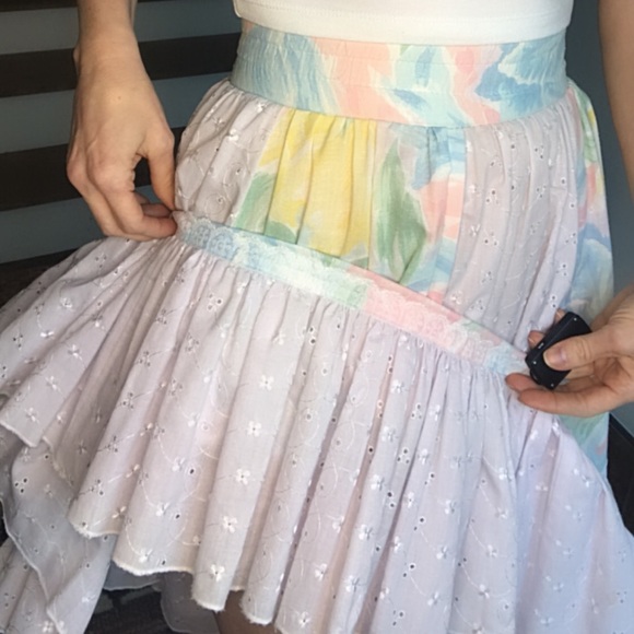 SOLD Vintage 80s square dancing circle skirt - Picture 3 of 5